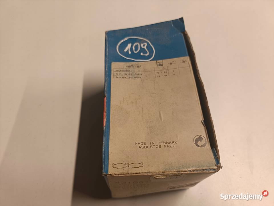 KLOCKI HAMULCOWE VW Golf II Jetta PRZEDNIE przód lubelskie Rudka