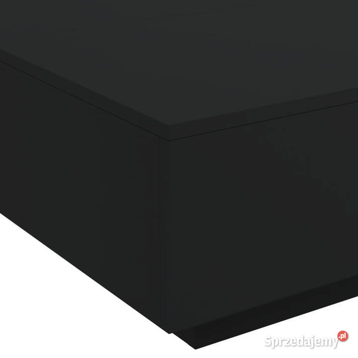 Stolik kawowy z oświetleniem LED czarny 80x80x31 Warszawa