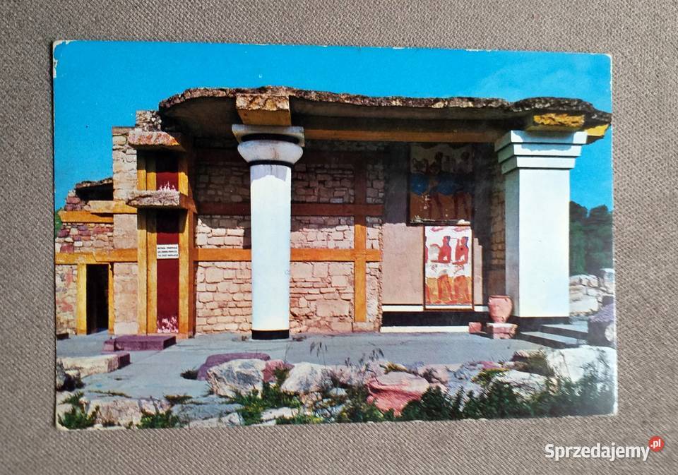 WIDOK NA BRAMĘ DO PAŁACU W KNOSSOS NA WYSPIE lubelskie Piszczac