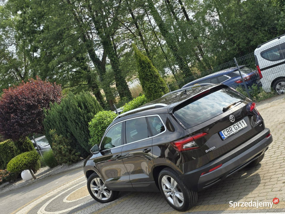 koda Karoq 20 TDi 150 DSG 4x4 STYLE Salon brązowy Skępe