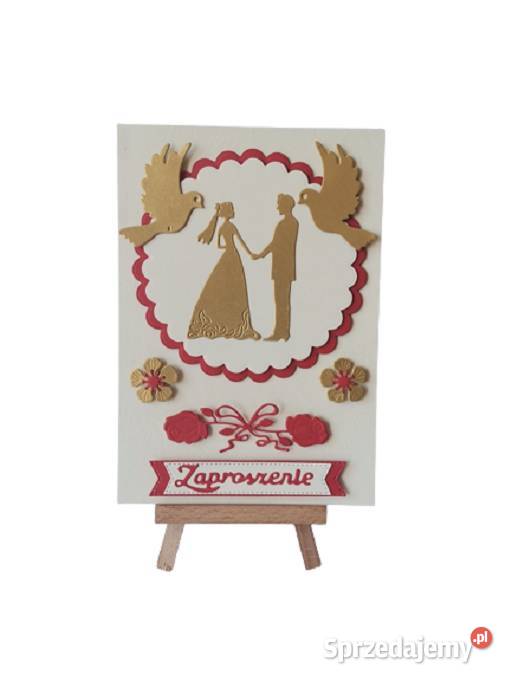 Zaproszenia Ślub Para Łączona Z Gołębiami B6 wielkopolskie Poznań