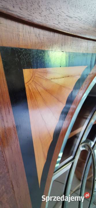 Secesja Witryna narożna mahoń Ok 1915 dolnośląskie Wrocław