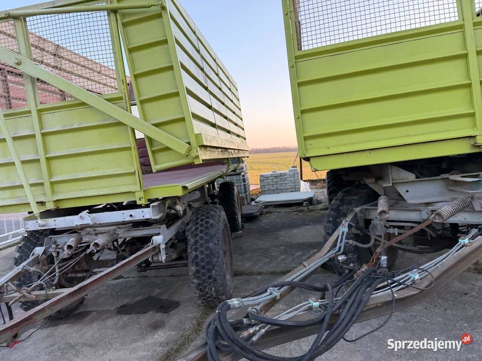 Przyczepy rolnicze 2 do zielonek sprowadzone dolnośląskie Nowa Ruda