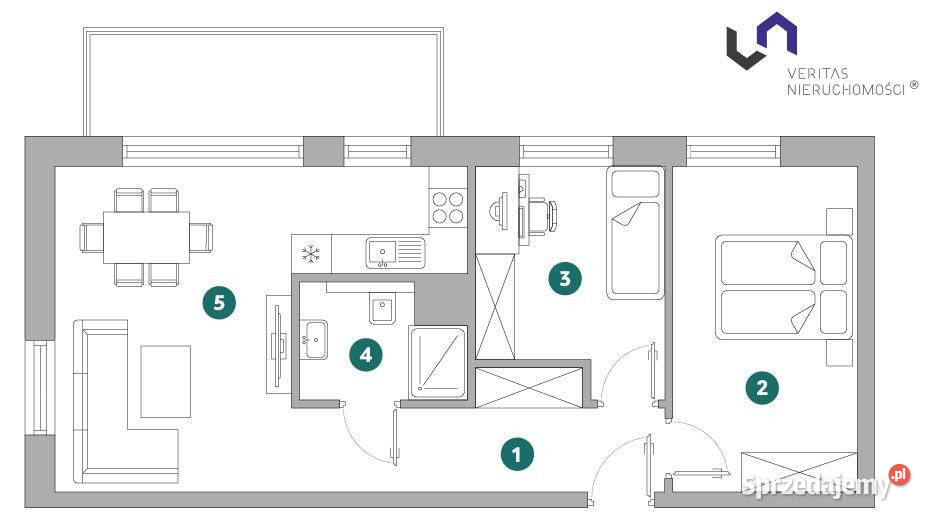 Mieszkanie BielskoBiała 5495m2 3 pokoje apartamentowiec Bielsko-Biała