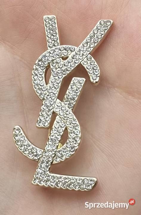Broszka Zawieszka YSL Yves Saint Laurent złota z Ozdoby Warszawa