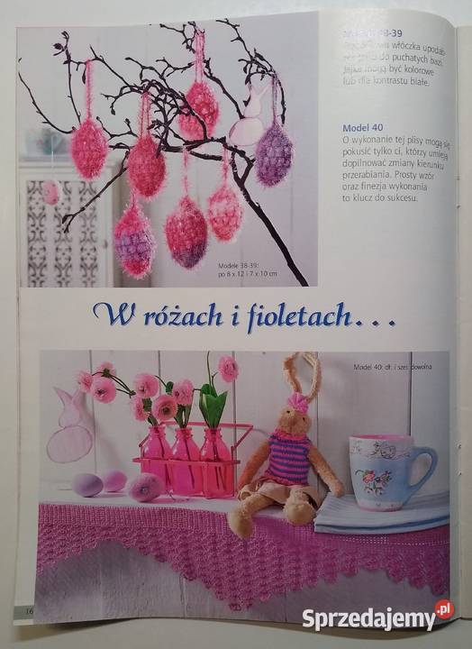 Sabrina Robótki Szydełkowa Wielkanoc 12012 Czasopisma Kultura i Rozrywka Gdańsk