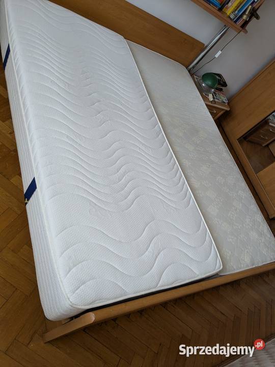 Łóżko małżeńskie podwójne ze stelażem i śląskie Katowice