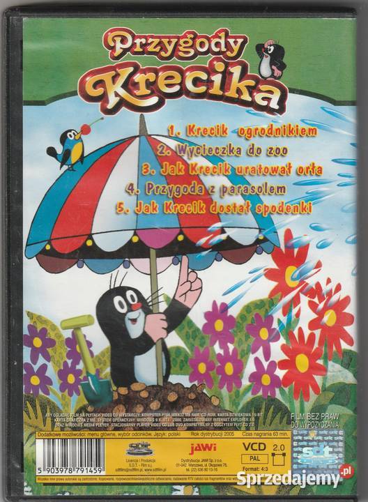 Przygody Krecika Krecik ogrodnikiem VCD CD Pruszków