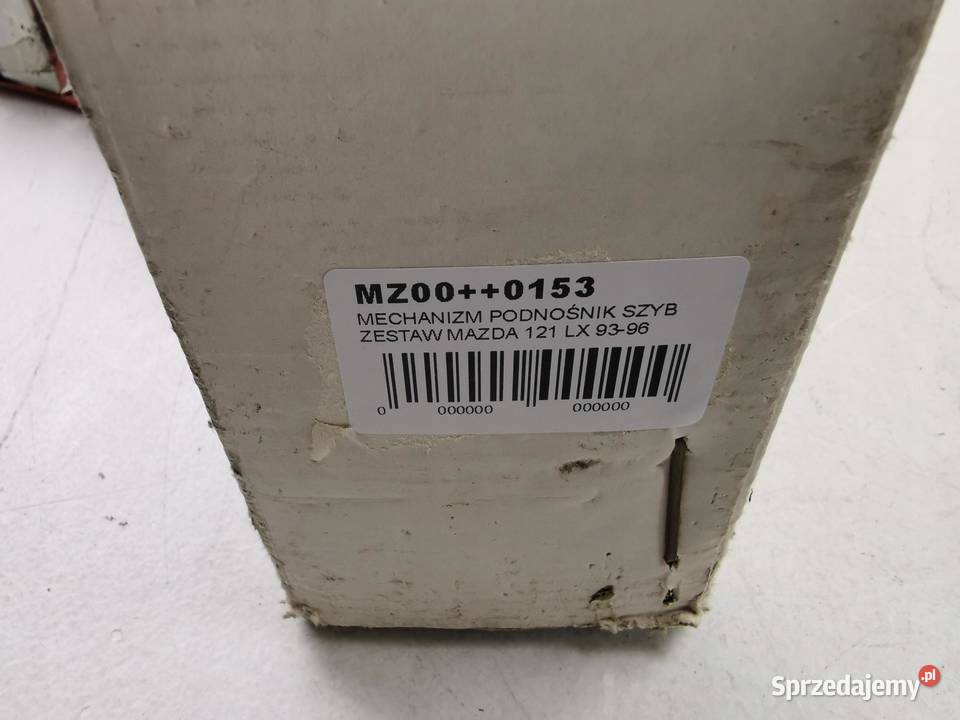MECHANIZM PODNOŚNIK SZYB ZESTAW MAZDA 121 LX osobowe
