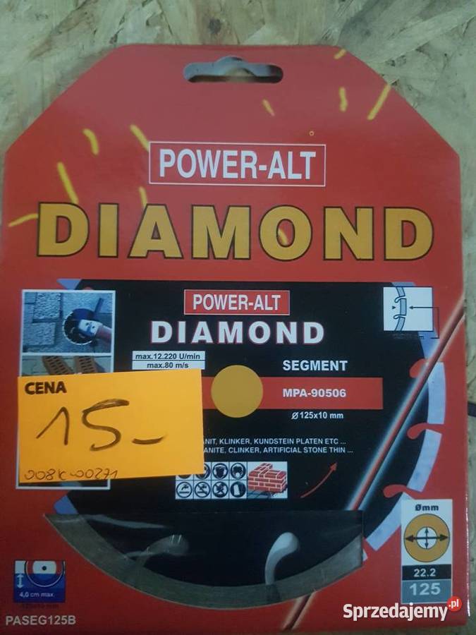 TARCZA 125 mm DIAMENTOWA SEGMENT BETONU KOSTKI Głogowa