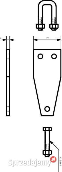 Uchwyt zęba 32x10mm rama 50x50mm CP567 Kamionna