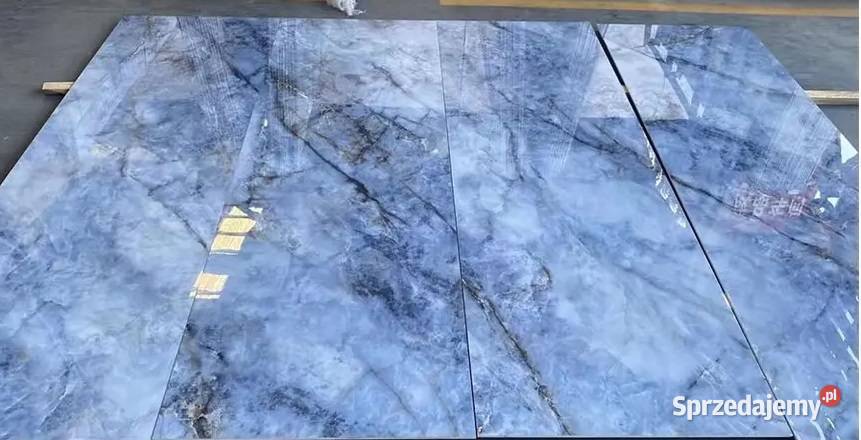 Niebieski gres polerowany 120x60 MARMUR BLUE łódzkie