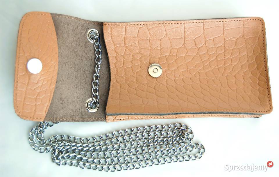 Batycki saszetka damska na telefon skórzana Lublin sprzedam
