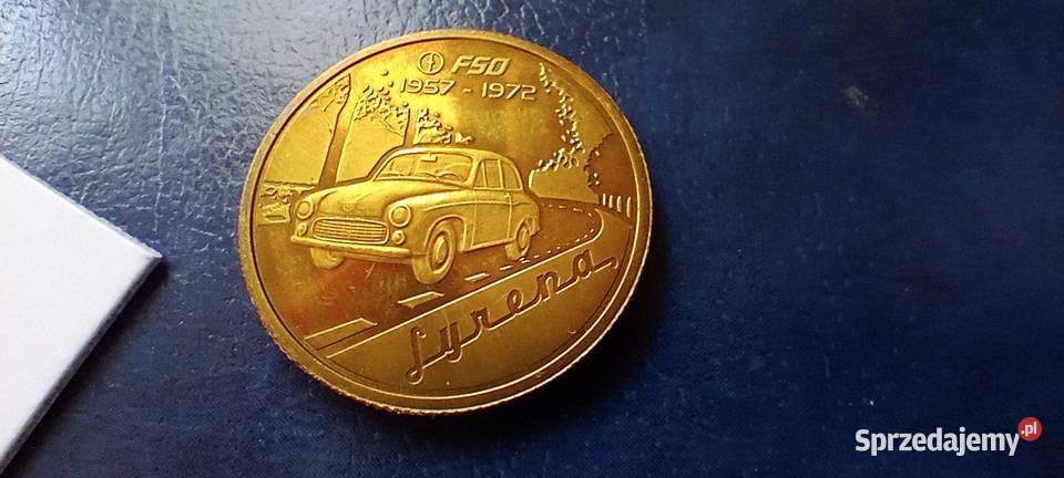 Stare monety Medal Syrena FSO 180 Lesko
