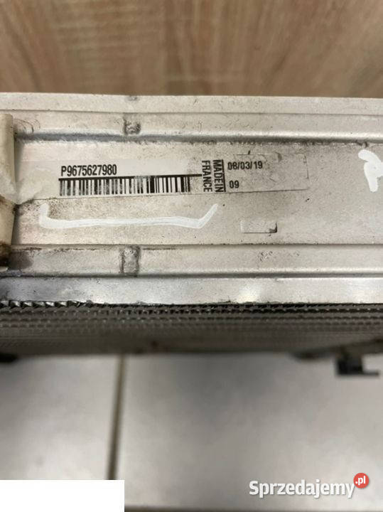 Peugeot Citroen chłodnica powietrza P9675627980 Części samochodowe Kozubszczyzna