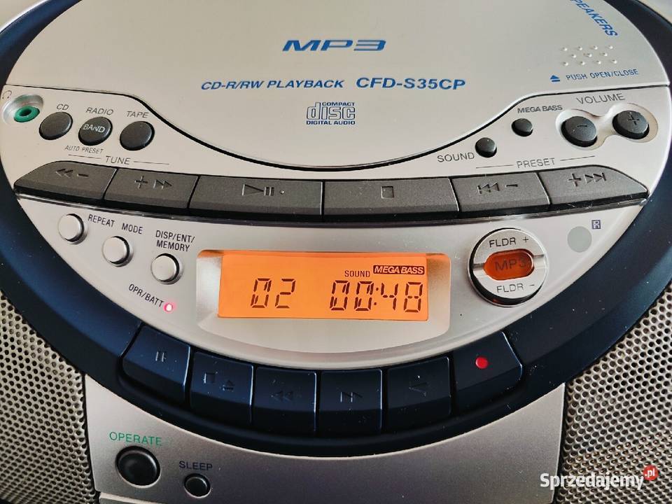 Radiomagnetofon Sony CD CFDS35CP Pilot idealny Radioodtwarzacze Kielce