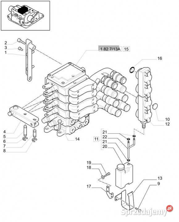 Holland T6010 T6090 T6070 Zawór sterujący