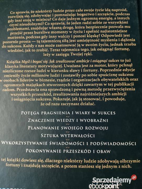 Myśl i bogać się Napoleon Hill śląskie Częstochowa
