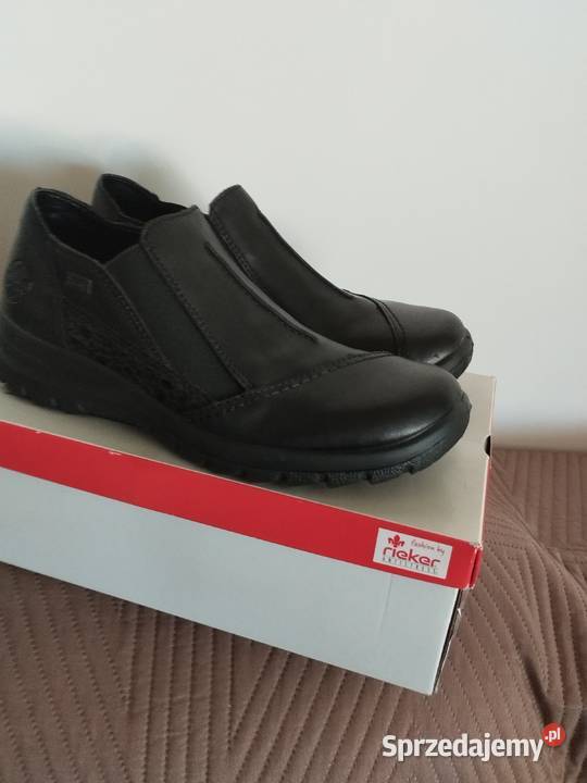 Półbuty damskie skórzane RIEKER L717800 38 NOWE