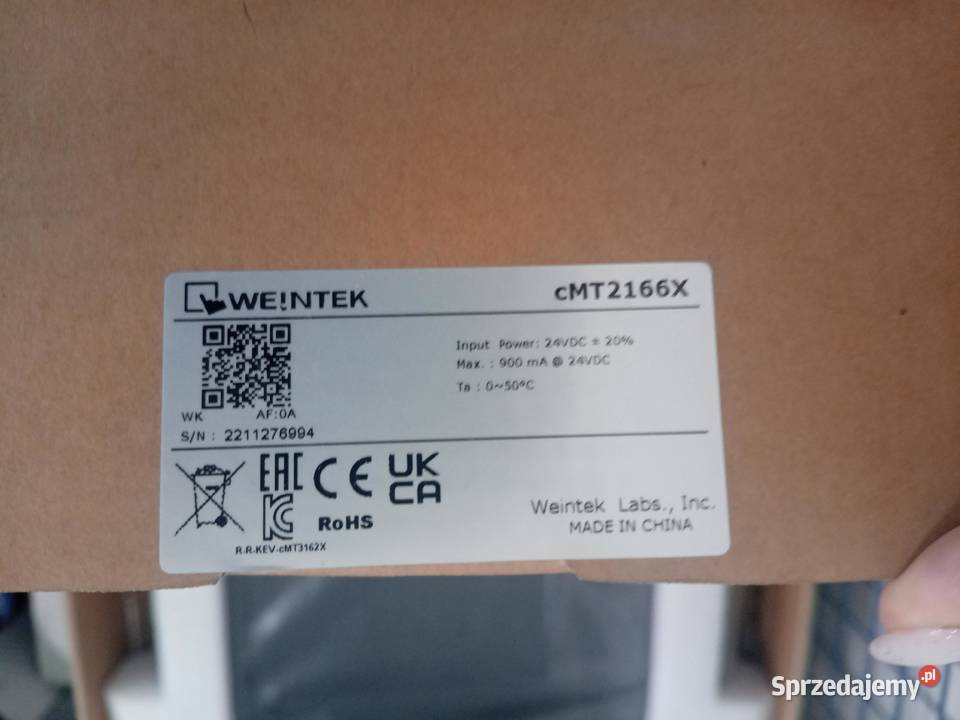 Panel operatorski HMI 156 cMT2166X WEINTEK świętokrzyskie Włoszczowa sprzedam
