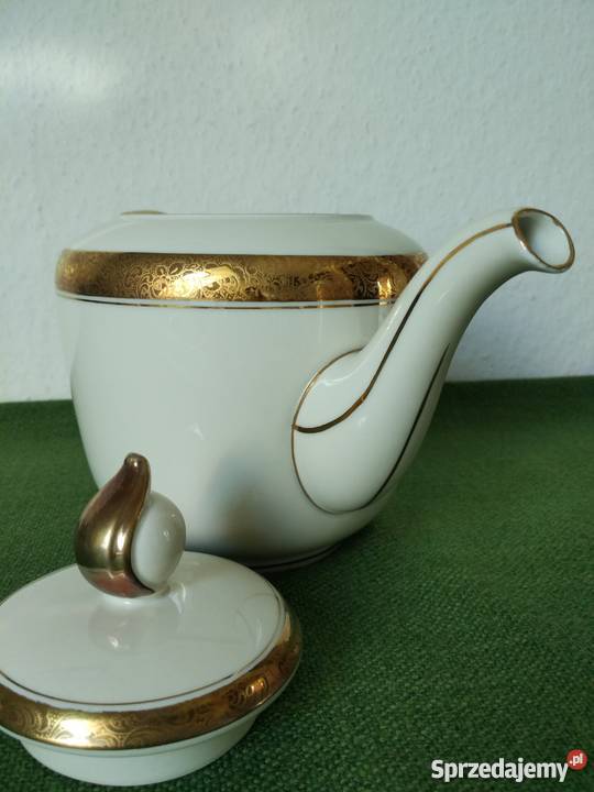 Piękny dzbanek Alka Kunst Kronach Masion złocony