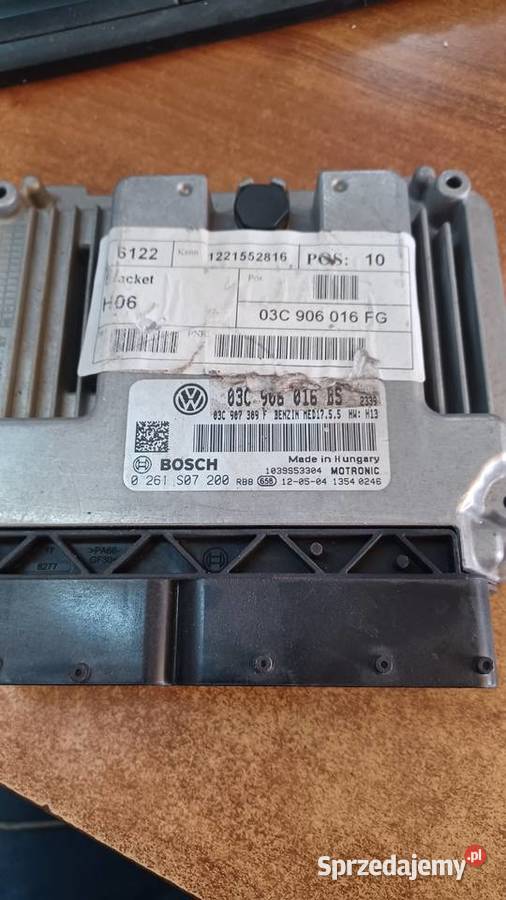 KOMPUTER SILNIKA 03c906016bs 03c906016fg Pozostałe Rakoniewice