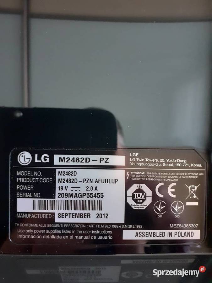 Telewizor LG 24 monitor 2w1 Led Full HD HDMI Telewizory