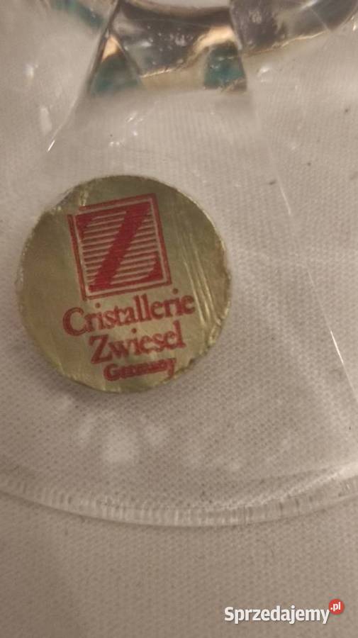 Kielichy do wina Gruby ciężki kryształ głęboki Pabianice