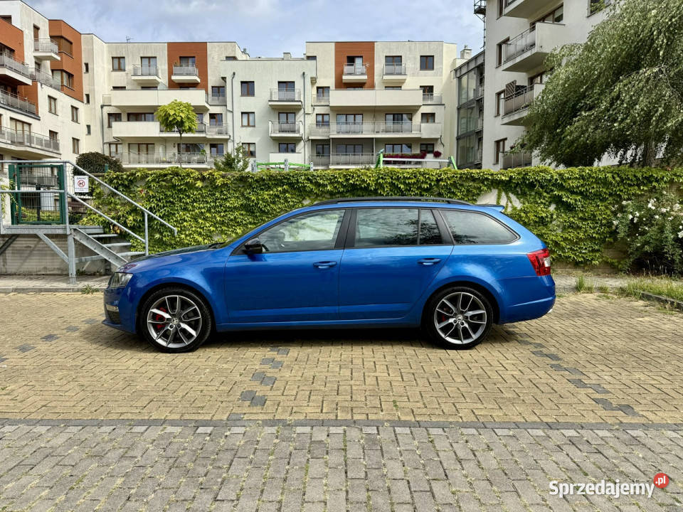 koda Octavia Stan Serwisowana RS III 2013 niebieski śląskie Tarnowskie Góry