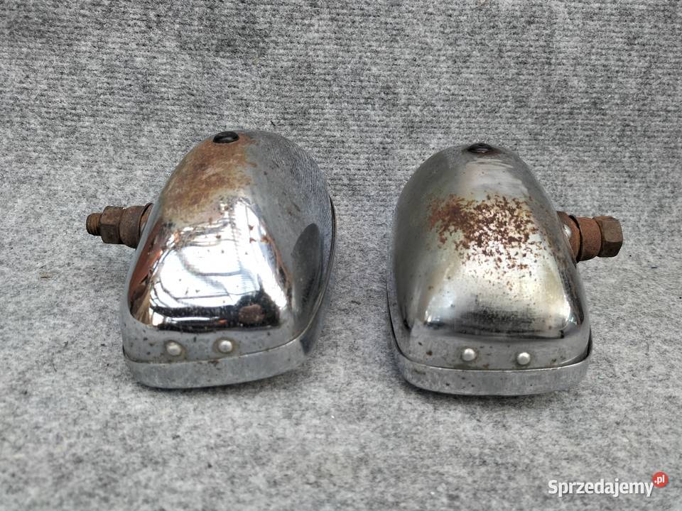 Stare żółte halogeny chrom JKlein Kraków Leszno