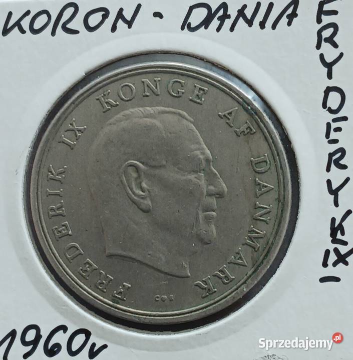 5 Koron Dania 1960 r Fryderyk IX Konin