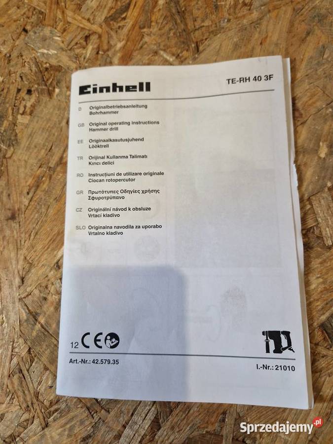 Młot udarowoobrotowy Einhell TERH 40 3F Głogowa