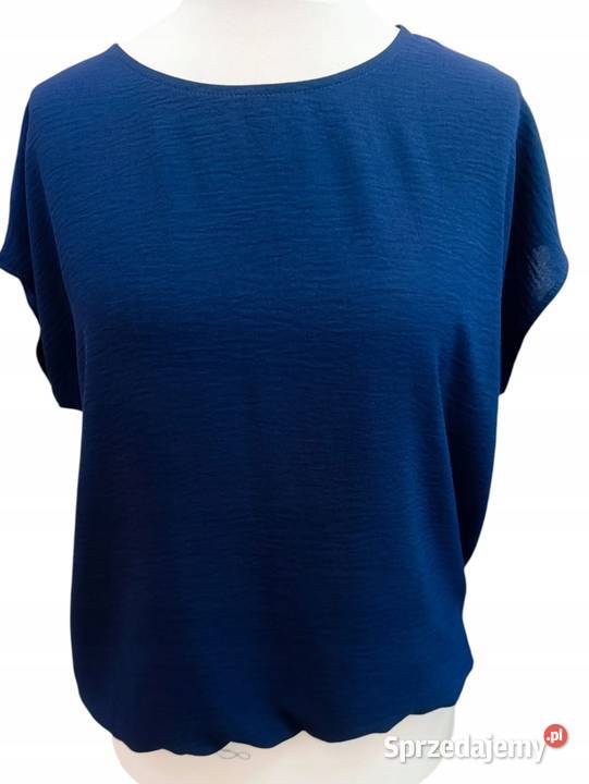 Top bluzka gumka Arigo granati 48 biust 116 niebieski Wieluń sprzedam