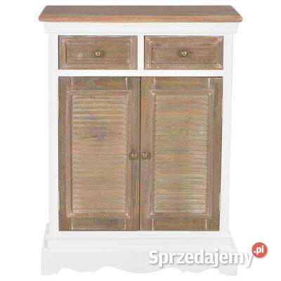 vidaXL Komoda biała 60x30x80 lite mazowieckie Warszawa sprzedam