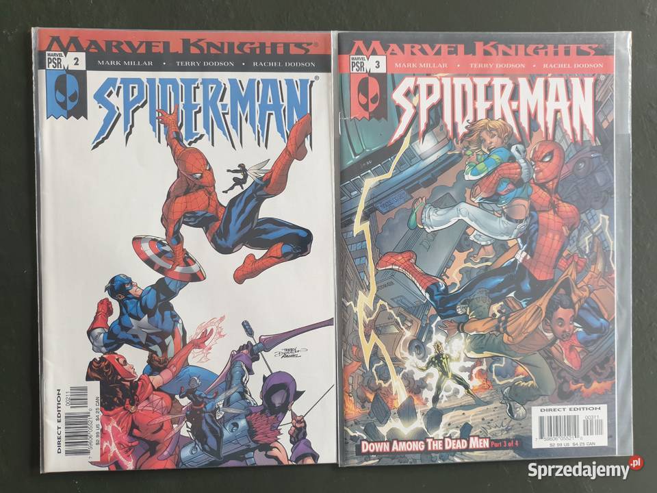 Marvel Knights SpiderMan 8 oryginalnych komiksów Gdynia
