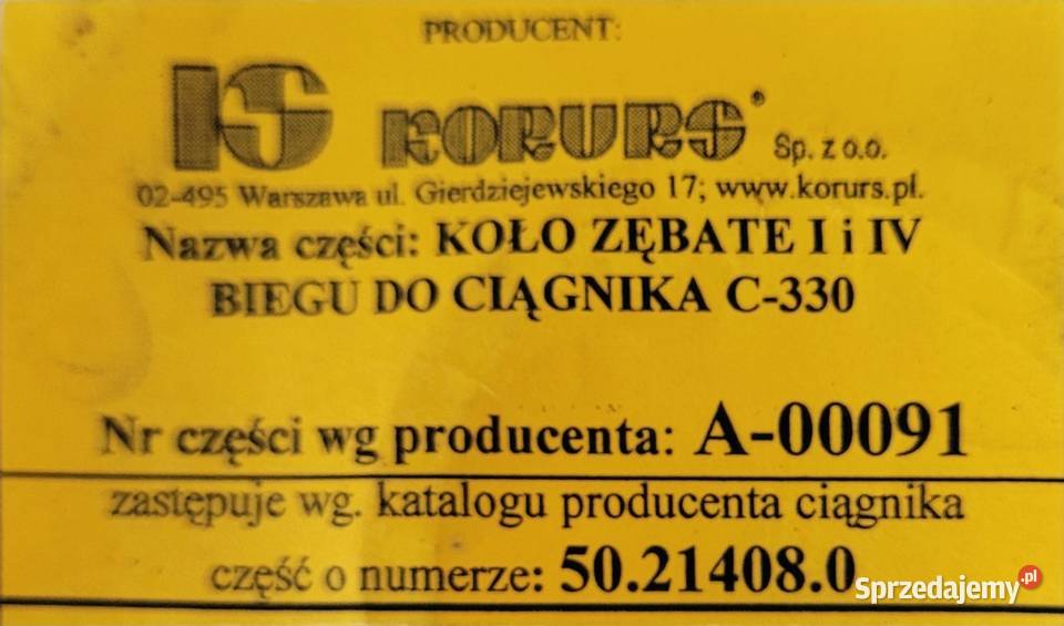 KOŁO SKRZYNI C330M zachodniopomorskie