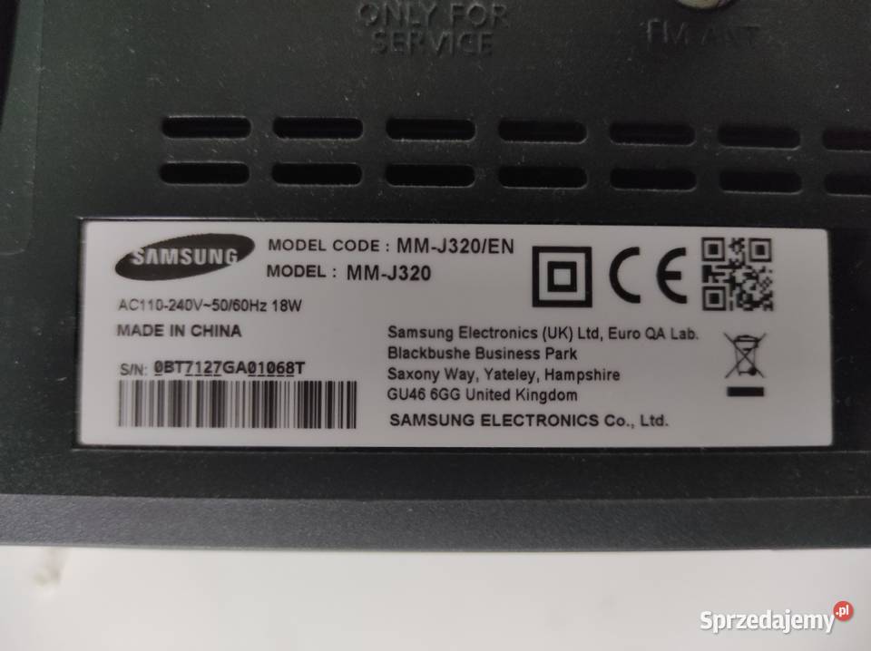 Miniwieża Wieża Samsung MMJ320 głośniki pilot Wieże i miniwieże Sosnowiec sprzedam