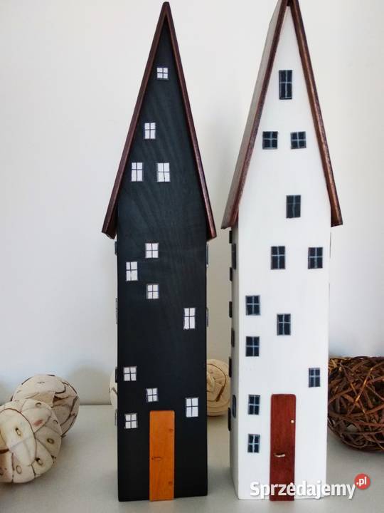 Domki czarnobiałe minimalistyczny duet dolnośląskie Wrocław