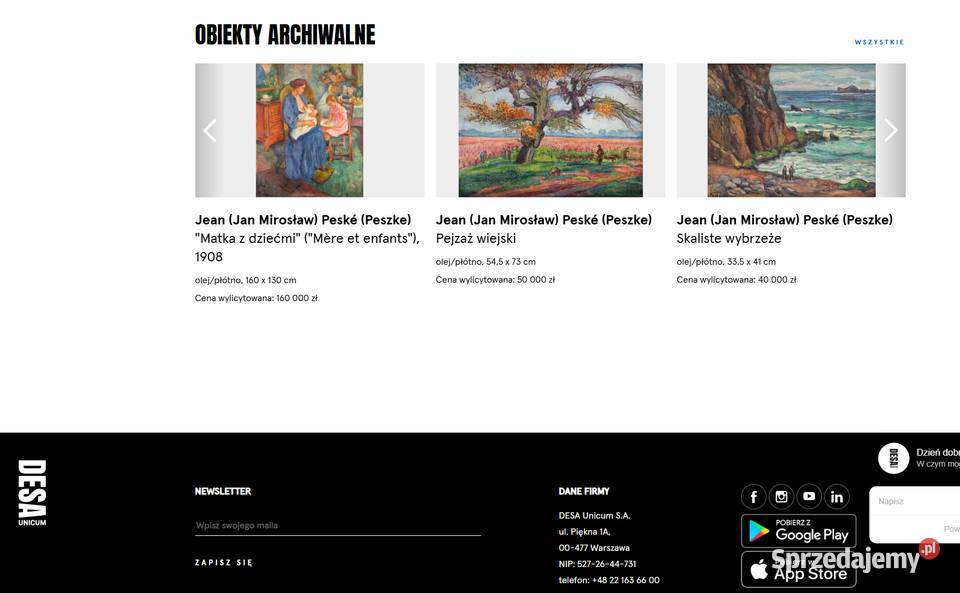 Obraz olejny Jean Peske Z 1932 R Konopiska