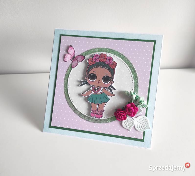 Kartka ręcznie robiona na urodziny LOL 2 Łódź