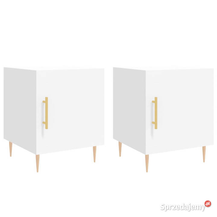 Szafki nocne 2 białe 40x40x50 WM827533 mazowieckie Warszawa