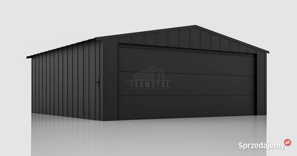 Garaż blaszany 6x5m brama segmentowa drzwi Sprzedaż Chodzież