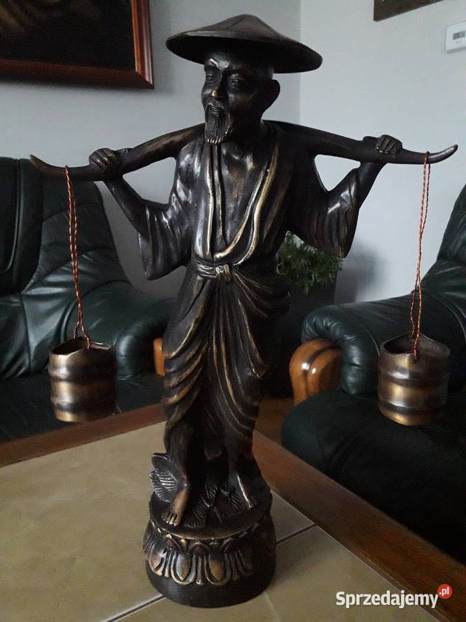Antyczna figura z brązu Dynastia Qing 1900 r Janów Lubelski sprzedam