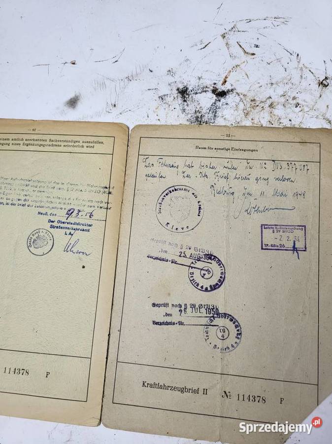 BIRIF PAPIER PAPIERY NSU 200 1938R Rybnik