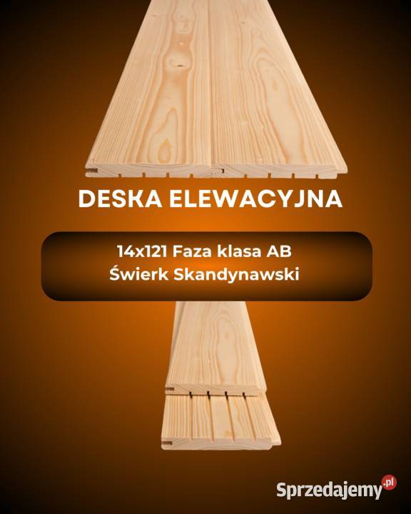 Deska elewacyjna podbitka Boazeria 14x121 klasa