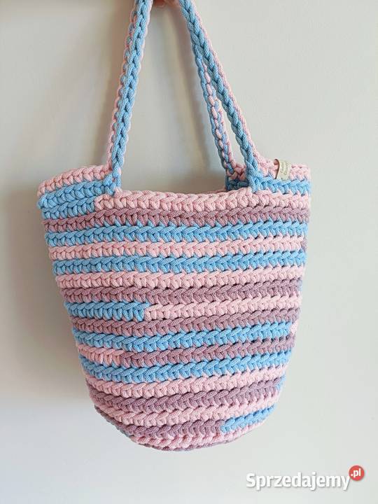 Kolorowa torebka ze sznurka handmade Torby i torebki podkarpackie Przeworsk