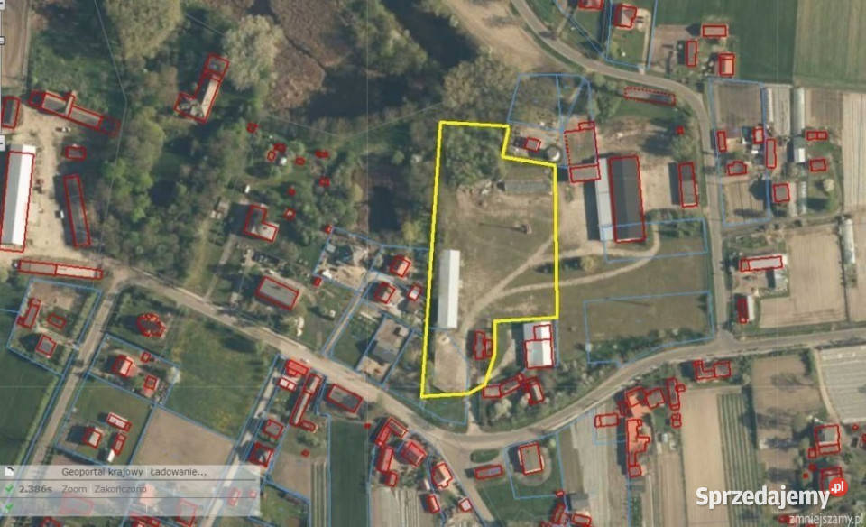 sprzedaży gruntu 11700m2 Cielce prąd Sprzedaż sprzedam