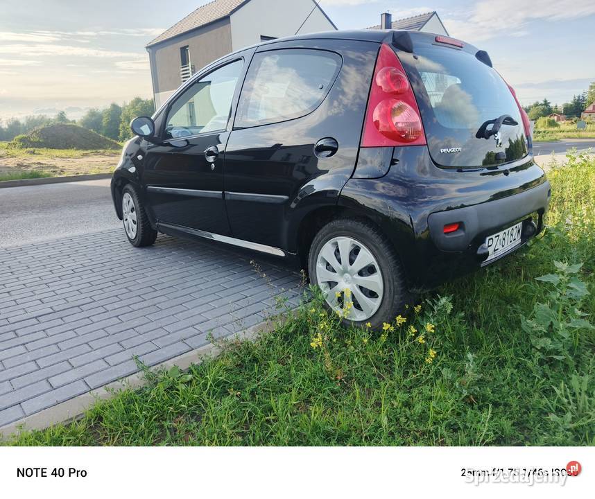Peugeot 107 5 drzwi klima salon Polska czarny Nekla