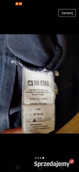 Big Star tshirt męski z nadrukiem r XL Darłowo