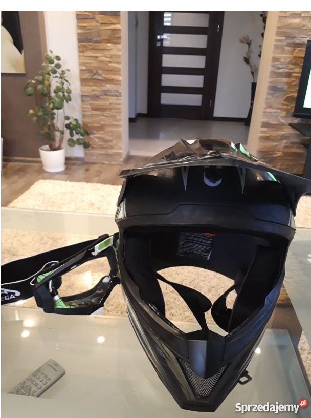 KASK NA MOTOR CROSS ENDURO GARDA SKULL M Olempin